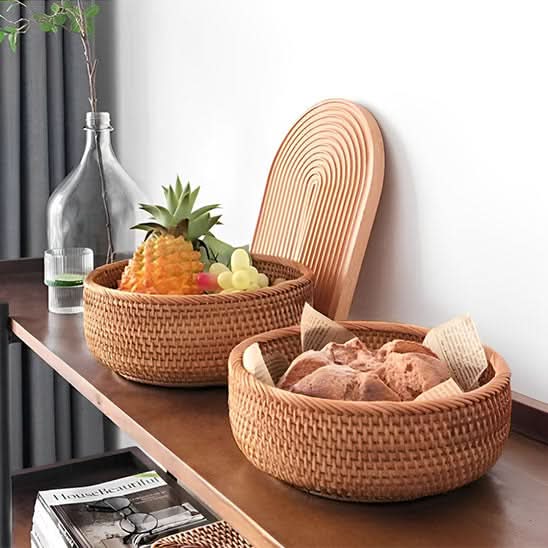 panier de rangement en osier - menagedirect